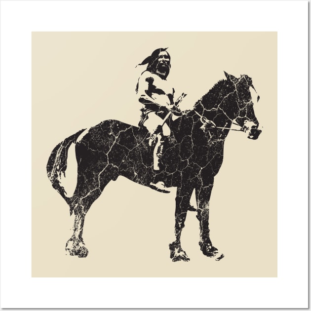 Warrior on Horseback - Native American Wall Art by ClothedCircuit